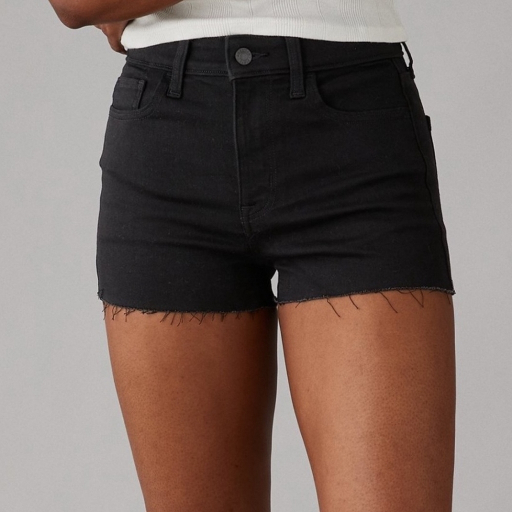 AMERICAN EAGLE BLACK NEXT LEVEL STRETCH DENIM JEANS SIZE 2